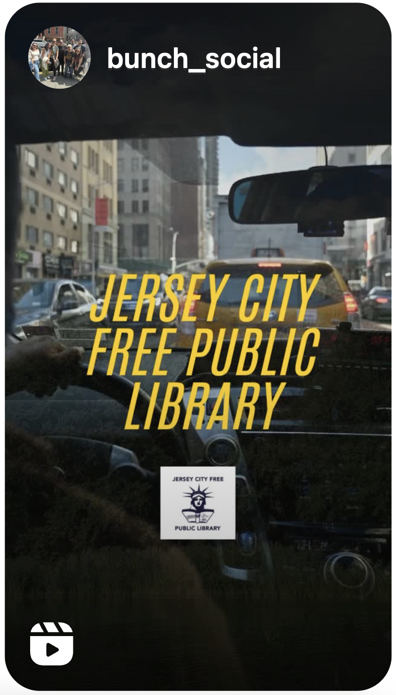 Partnership announcement with the Jersey City Free Public Library
