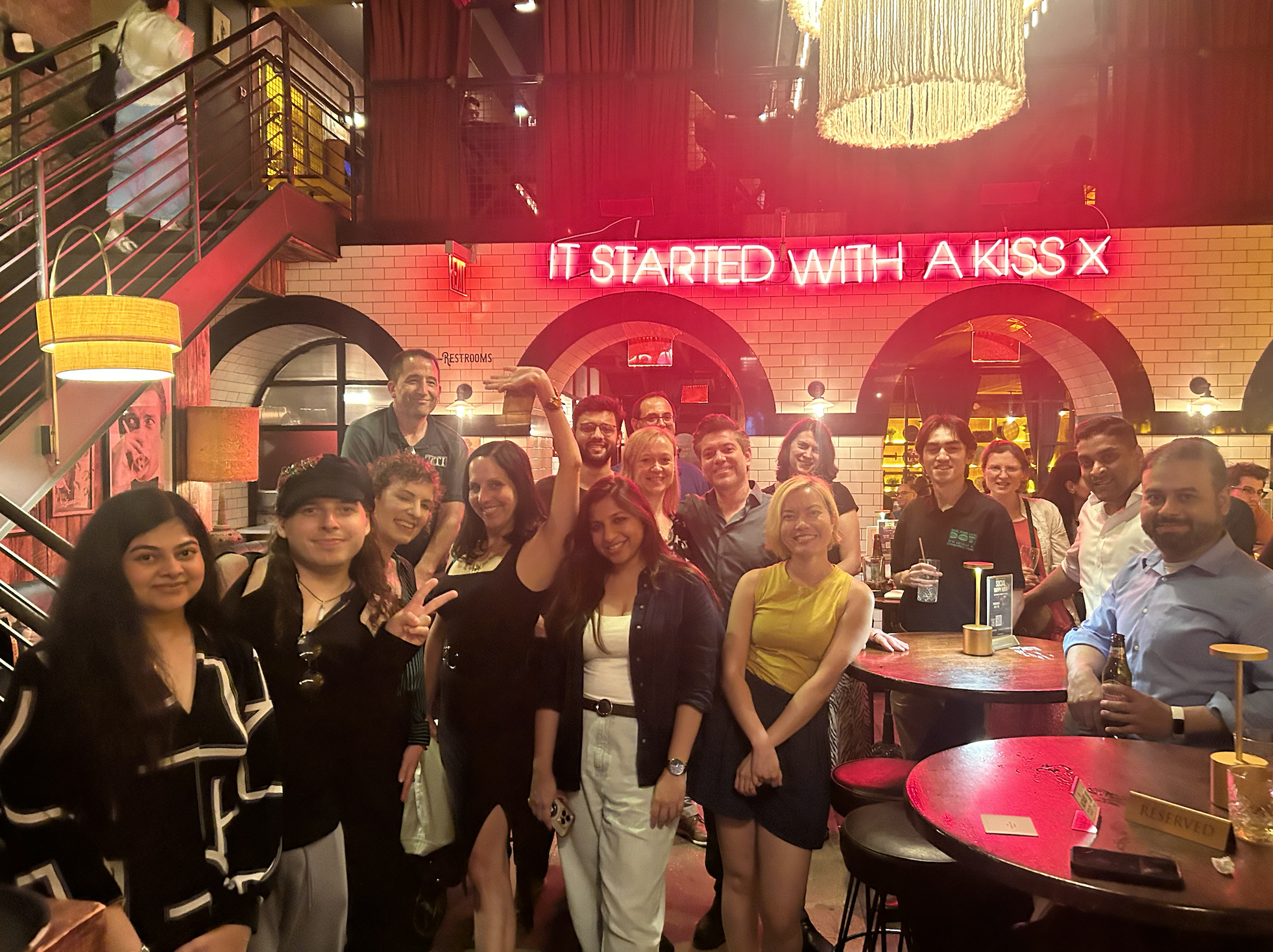 Bunch members gathering at The Ragtrader
