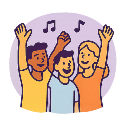 Jersey City Jazz Festival hangout illustration