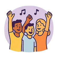 Jersey City Jazz Festival hangout illustration